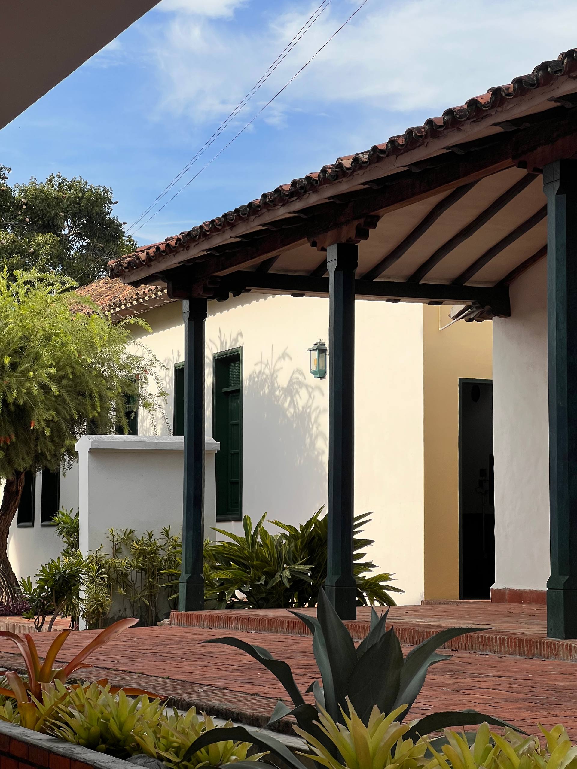 Patio y fuente de la Hacienda Las Mercedes